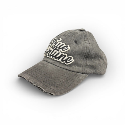 Stitch logo cap - washed grey/wht/blk