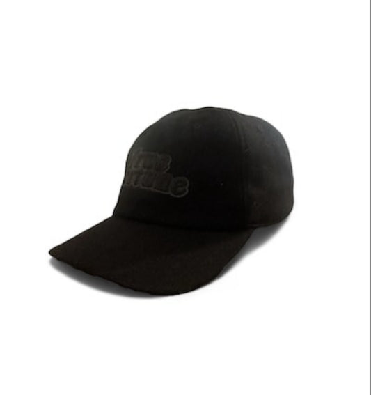 WOOL LOGO CAP - black/black